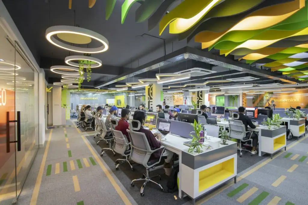 Modern açık ofis konsepti